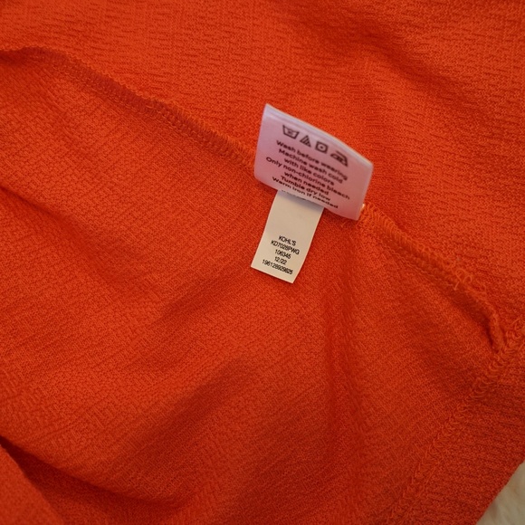 DRAPER JAMES RSVP Sleeveless Midi Dress w/pockets - XS - Orange - Picture 12 of 14